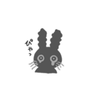 愛おしい黒うさぎ（個別スタンプ：7）