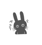 愛おしい黒うさぎ（個別スタンプ：8）
