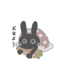 愛おしい黒うさぎ（個別スタンプ：9）