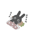愛おしい黒うさぎ（個別スタンプ：10）