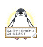 ヒゲペンギンのメッセージ（個別スタンプ：23）