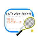 tennis with おじゃる（個別スタンプ：10）