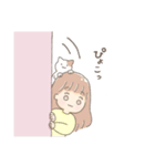 女の子たちのほんわか日常スタンプ（個別スタンプ：9）