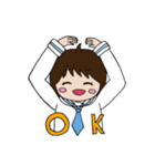 セーラー服おんなのこスタンプ（個別スタンプ：3）