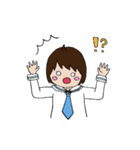 セーラー服おんなのこスタンプ（個別スタンプ：6）