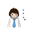 セーラー服おんなのこスタンプ（個別スタンプ：7）