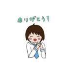セーラー服おんなのこスタンプ（個別スタンプ：16）