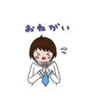 セーラー服おんなのこスタンプ（個別スタンプ：18）