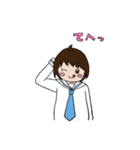 セーラー服おんなのこスタンプ（個別スタンプ：27）