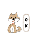 柴犬むぅたんの日常会話スタンプ（個別スタンプ：1）