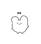ちょっとメンヘラなゆるゆるうさぎ（個別スタンプ：1）