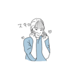 ＆ there  シスターズスタンプ（個別スタンプ：8）