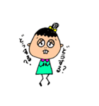 出っ歯ちゃん(すこーし歯が出てる女の子)（個別スタンプ：1）