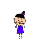 出っ歯ちゃん(すこーし歯が出てる女の子)（個別スタンプ：16）