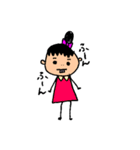 出っ歯ちゃん(すこーし歯が出てる女の子)（個別スタンプ：17）