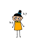 出っ歯ちゃん(すこーし歯が出てる女の子)（個別スタンプ：18）