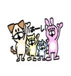 短足アニマル カラー版（個別スタンプ：1）