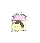きいろのにゃんこ【コロナに負けるにゃ編】（個別スタンプ：5）
