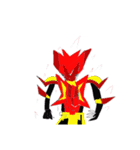 オリジナル ヒーローとモンスター（個別スタンプ：7）