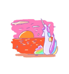 ユニコーンとうんち（個別スタンプ：35）