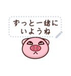 Cartoon pig message stickers JP（個別スタンプ：12）