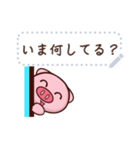 Cartoon pig message stickers JP（個別スタンプ：14）