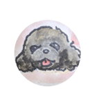 福ふくまねきや黒系トイプー（個別スタンプ：5）