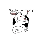 モノクロなどうぶつ（個別スタンプ：2）