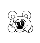 メルシークロス【モノクロ】（個別スタンプ：1）