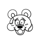 メルシークロス【モノクロ】（個別スタンプ：2）