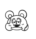 メルシークロス【モノクロ】（個別スタンプ：7）
