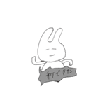 こう見えてうさぎです。（個別スタンプ：7）