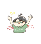 アホ毛の子（個別スタンプ：1）
