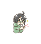 アホ毛の子（個別スタンプ：6）