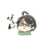 アホ毛の子（個別スタンプ：8）