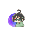 アホ毛の子（個別スタンプ：9）