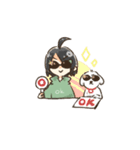 アホ毛の子（個別スタンプ：13）