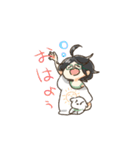 アホ毛の子（個別スタンプ：18）