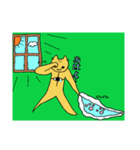 謎の猫 にゃしバ（個別スタンプ：7）