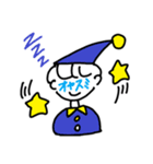お顔が文字子ちゃん（個別スタンプ：16）