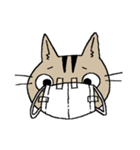 自粛するねこ（個別スタンプ：2）
