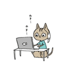 自粛するねこ（個別スタンプ：5）