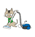 自粛するねこ（個別スタンプ：21）