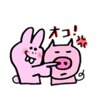 ぶたうさぎの日常会話（個別スタンプ：14）