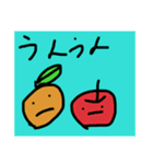 7歳 小学生が描いた絵 パパママ用（個別スタンプ：1）