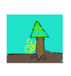 7歳 小学生が描いた絵 パパママ用（個別スタンプ：16）
