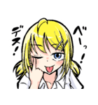 金髪碧眼の後輩ちゃんスタンプ（個別スタンプ：1）