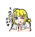 金髪碧眼の後輩ちゃんスタンプ（個別スタンプ：9）