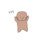 ふわふわかわいいいぬ2（個別スタンプ：1）