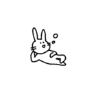 もっとたのしいウサギ（個別スタンプ：4）